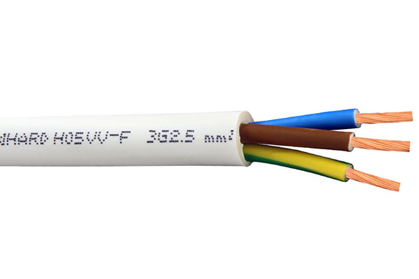 Καλώδιο Εύκαμπτο H05VV-F Λευκό 3×2.5mm² – 150-13109