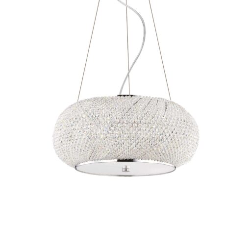 IDEAL LUX Κρεμαστό Φωτιστικό PASHA 6xE14 Χρωμίου – 082158