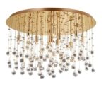 IDEAL LUX Φωτιστικό Οροφής MOONLIGHT 12xG9 Χρυσού Χρώματος – 082783