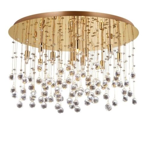 IDEAL LUX Φωτιστικό Οροφής MOONLIGHT 12xG9 Χρυσού Χρώματος – 082783