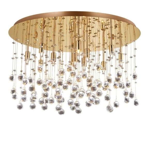 IDEAL LUX Φωτιστικό Οροφής MOONLIGHT 12xG9 Χρυσού Χρώματος – 082783