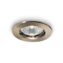 IDEAL LUX Χωνευτό Φωτιστικό Οροφής JAZZ 1xGU10 Χρώμα Ορείχαλκος – 083124