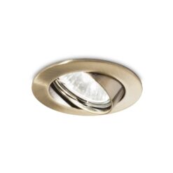 IDEAL LUX Χωνευτό Φωτιστικό Οροφής SWING 1xGU10 Χρυσού Χρώματος – 083186