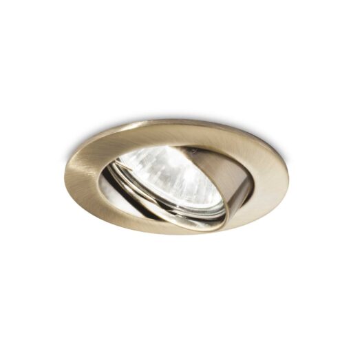 IDEAL LUX Χωνευτό Φωτιστικό Οροφής SWING 1xGU10 Χρυσού Χρώματος – 083186