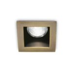 IDEAL LUX Χωνευτό Φωτιστικό Οροφής FUNKY 1xGU10 Χρυσού Χρώματος – 083247