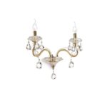 IDEAL LUX Φωτιστικό Τοίχου NEGRESCO 2xE14 Χρυσού Χρώματος – 087757