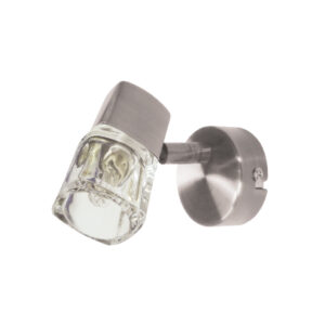 Φωτιστικό Σποτ Νίκελ Ματ με Διάφανο Γυαλί 1xG9 ACA DECOR – 090106NM