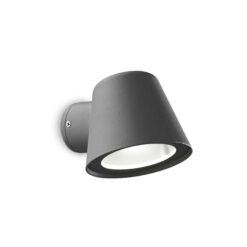 IDEAL LUX Απλίκα Τοίχου Βεράντας GAS 1xGU10 IP43 Χρώματος Ανθρακί – 091525