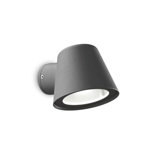 IDEAL LUX Απλίκα Τοίχου Βεράντας GAS 1xGU10 IP43 Χρώματος Ανθρακί – 091525