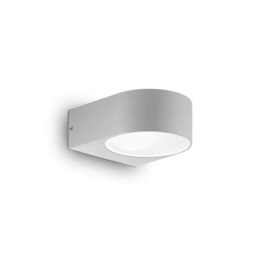 IDEAL LUX Επιτοίχιο Φωτιστικό IKO 1xE27 IP54 Γκρι Χρώματος – 092218