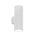 IDEAL LUX Απλίκα Τοίχου Βεράντας GUN 2xE27 IP54 Λευκού Χρώματος – 092300
