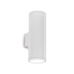 IDEAL LUX Απλίκα Τοίχου Βεράντας GUN 2xE27 IP54 Λευκού Χρώματος – 092300