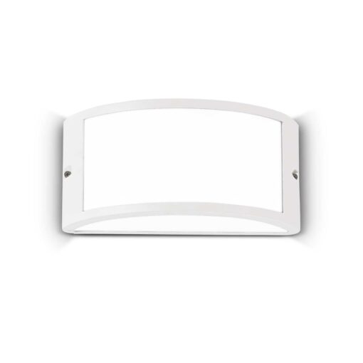 IDEAL LUX Επιτοίχιο Φωτιστικό REX-1 1xE27 IP44 Λευκού Χρώματος – 092393