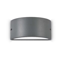 IDEAL LUX Επιτοίχιο Φωτιστικό REX-2 AP1 1xE27 IP44 Ανθρακί Χρώματος – 092423