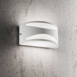 IDEAL LUX Επιτοίχιο Φωτιστικό REX-3 1xE27 IP44 Χρώματος Ανθρακί – 092447