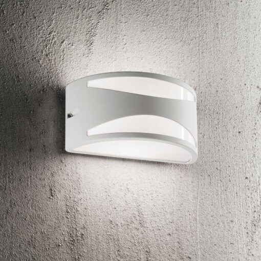 IDEAL LUX Επιτοίχιο Φωτιστικό REX-3 1xE27 IP44 Χρώματος Ανθρακί – 092447
