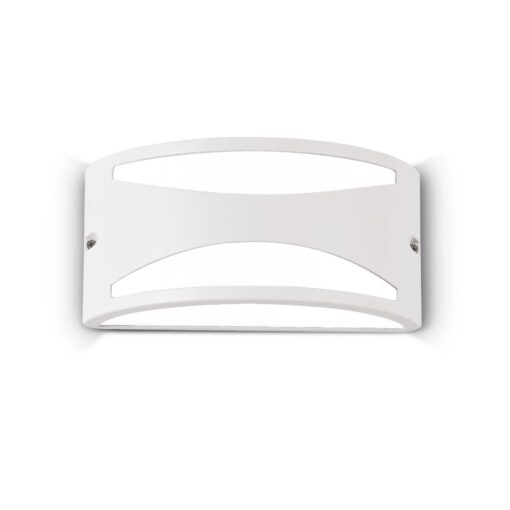 IDEAL LUX Φωτιστικό Τοίχου Βεράντας REX-3 1xE27 IP44 Λευκού Χρώματος – 092430