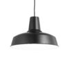 IDEAL LUX  Κρεμαστό Φωτιστικό MOBY 1xE27 Μαύρου Χρώματος – 093659