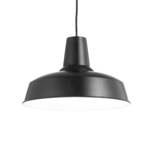 IDEAL LUX  Κρεμαστό Φωτιστικό MOBY 1xE27 Μαύρου Χρώματος – 093659