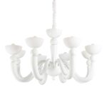 IDEAL LUX Κρεμαστό Φωτιστικό BON BON 8xE14 Λευκού Χρώματος – 094007
