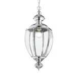 IDEAL LUX Κρεμαστό Φωτιστικό NORMA 1xE27 Χρωμίου – 094786