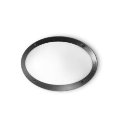 IDEAL LUX Φωτιστικό Τοίχου MEDEA 1xE27 IP66 Μαύρου Χρώματος – 096704