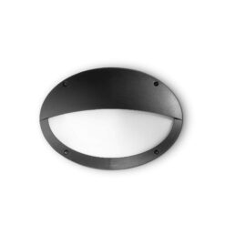 IDEAL LUX Επιτοίχιο Φωτιστικό για Σκαλοπάτια MEDEA-2 1xE27 IP66 Μαύρου Χρώματος – 096728