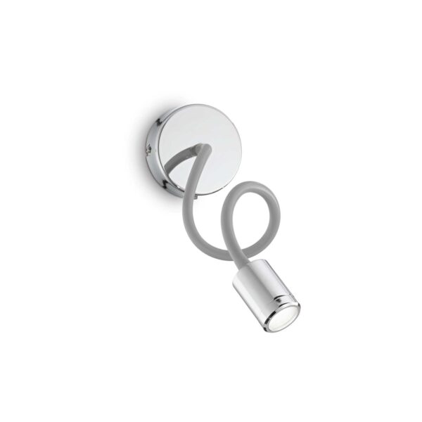 IDEAL LUX Επιτοίχιο Φωτιστικό Ανάγνωσης FOCUS-1 LED 4W 3000K Χρωμίου – 097206