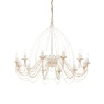 IDEAL LUX Κρεμαστό Φωτιστικό CORTE 12xE14 Λευκού Χρώματος – 097664