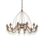 IDEAL LUX Κρεμαστό Φωτιστικό CORTE 12xE14 Χρώμα Σκουριάς – 097671