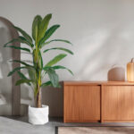 GloboStar® Artificial Garden VARENNA 20742 Επιδαπέδιο Πολυεστερικό Τσιμεντένιο Κασπώ Γλάστρα – Flower Pot Λευκό Φ40 x Υ30cm