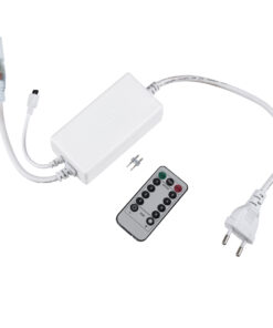 GloboStar® 70666 Controller Αδιάβροχος IP44 AC/DC 230V με Ασύρματο Χειριστήριο RF για έως 100 μέτρα Μονόχρωμου Φωτοσωλήνα LED Μ9 x Π5 x Υ3cm – 2 Χρόνια Εγγύηση