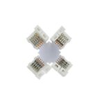 ΕΝΩΤΙΚΟΣ ΣΤΑΥΡΟΣ ΓΙΑ SMD RGBW 10mm EUROLAMP – 145-73946