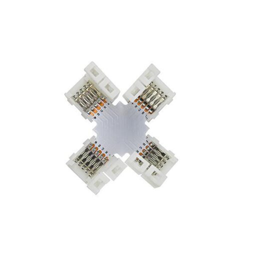 ΕΝΩΤΙΚΟΣ ΣΤΑΥΡΟΣ ΓΙΑ SMD RGBW 10mm EUROLAMP – 145-73946