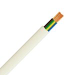 ΚΑΛΩΔΙΟ ΕΥΚΑΜΠΤΟ H03VV-F 3Χ0.50mm² ΛΕΥΚΟ (100m/roll) EUROLAMP – 150-13105