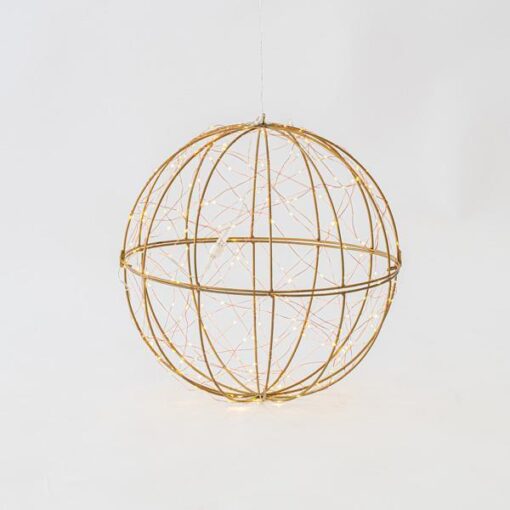 ΜΕΤΑΛΛΙΚΗ ΜΠΑΛΑ, ΦΩΤΙΖΟΜΕΝΗ, 240 ΘΕΡΜΑ ΛΕΥΚΑ LED, ΜΕ ΜΕΤΑΣΧΗΜΑΤΙΣΤΗ, ΧΑΛΚΟΥ, 500cm ΠΡΟΕΚΤΑΣΗ ΠΑΡΟΧΗΣ, 40cm, IP44 EUROLAMP – 600-40095