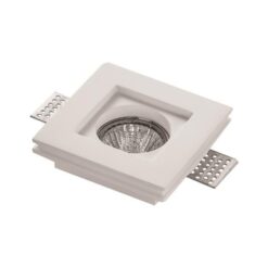 ΣΠΟΤ ΓΥΨΙΝΟ ΜΟΝΟ ΤΕΤΡΑΓΩΝΟ GU10 100x100x40 EUROLAMP 147-53200