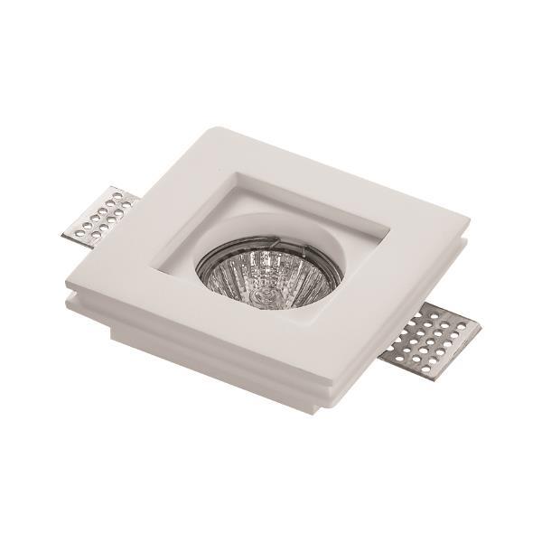 ΣΠΟΤ ΓΥΨΙΝΟ ΜΟΝΟ ΤΕΤΡΑΓΩΝΟ GU10 100x100x40 EUROLAMP 147-53200