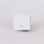 ΔΙΑΚΟΠΤΗΣ 2 MODULES ΜΕΣΑΙΟΣ A/R ΛΕΥΚΟΣ EUROLAMP – 152-20008