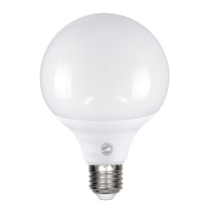 GloboStar® 60039 Λάμπα LED E27 G95 Γλόμπος 15W 1500lm 260° AC 220-240V IP20 Φ9.5 x Υ14cm Ψυχρό Λευκό 6000K – 3 Years Warranty