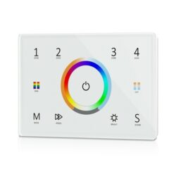 DMX MASTER/RF ΧΩΝΕΥΤΟ "T15(IT)'' ΜΟΝΟΧΡΩΝΟ/CCT/RGB/RGBW/RGB+CCT 100-240VAC 4 ΔΙΑΔΡΟΜΕΣ EUROLAMP – 145-71514