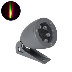 GloboStar® TREELIGHT-TREESPO 90471 Σποτ Φωτισμού Ειδικό για Φυτά – Δέντρα LED 12W 1260lm 15° DC 24V Αδιάβροχο IP67 Μ9 x Π11 x Υ9cm RGBW DMX512 – Γκρι Ανθρακί – 3 Years Warranty