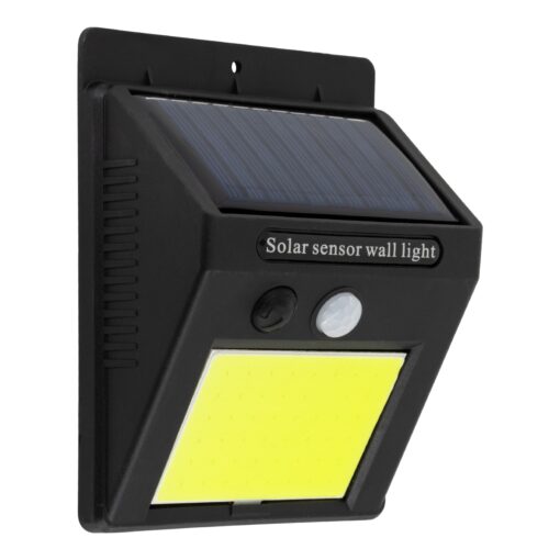 GloboStar® 71495 Αυτόνομο Ηλιακό Φωτιστικό LED COB 10W 1000lm με Ενσωματωμένη Μπαταρία 1200mAh – Φωτοβολταϊκό Πάνελ με Αισθητήρα Ημέρας-Νύχτας και PIR Αισθητήρα Κίνησης Αδιάβροχο IP65 Ψυχρό Λευκό 6000K