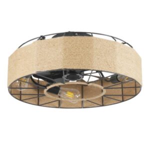 ΑΝΕΜΙΣΤΗΡΑΣ ΟΡΟΦΗΣ ΜΕ ΝΗΜΑ ΚΑΝΝΑΒΗΣ 4xE27 ΜΕ ΚΟΝΤΡΟΛ Φ55 DC 20W EUROLAMP – 300-25054