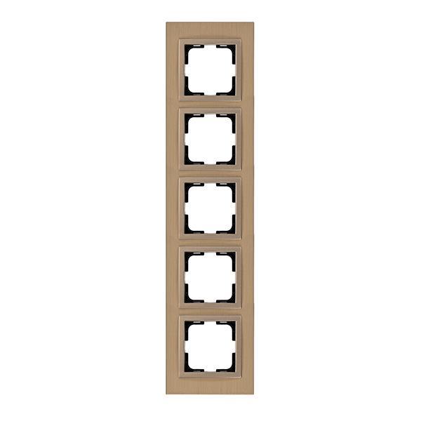 ΠΛΑΙΣΙΟ 5 ΘΕΣΕΩΝ ΑΛΟΥΜΙΝΙΟ ΜΠΡΟΝΖΕ EUROLAMP – 152-10864