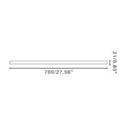 Faro Barcelona ROD 700mm Ø21 NIQUEL SAT LANTAU DC LED – 3T071610FR