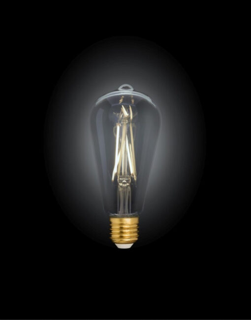Έξυπνη λάμπα LED filament μελί ST64 E27 7,5W ρυθμιζόμενο λευκό2200-5500K Lutec Connect – 1-T8711101312