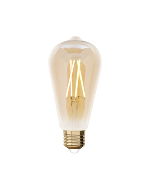 Έξυπνη λάμπα LED filament μελί ST64 E27 7,5W ρυθμιζόμενο λευκό2200-5500K Lutec Connect – 1-T8711101312