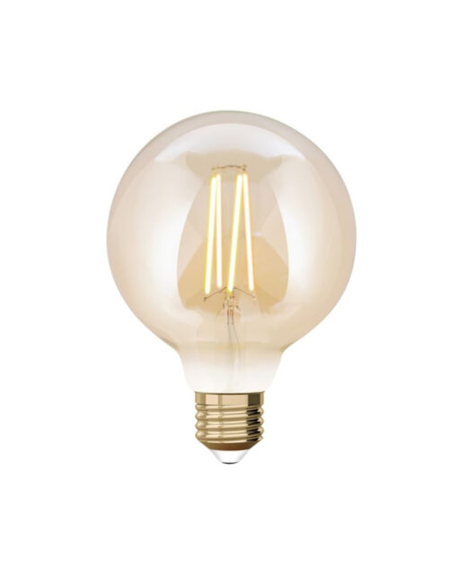 Έξυπνη λάμπα LED filament μελί G95 E27 7,5W ρυθμιζόμενο λευκό 2200-5500K Lutec Connect – 1-T8711201312