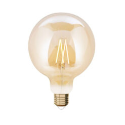 Έξυπνη λάμπα LED filament μελί G125 E27 7,5W ρυθμιζόμενο λευκό 2200-5500K Lutec Connect – 1-T8711301312